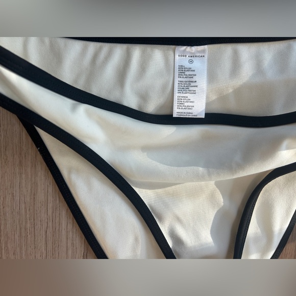 Good American White Bikini with Black Accents - Picture 5 of 6